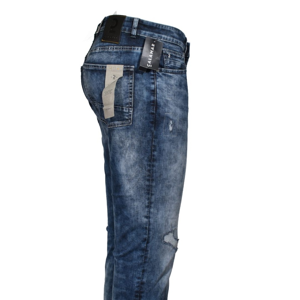 Men's jeans blue color narrow line Calamar CL 188355-1192-96