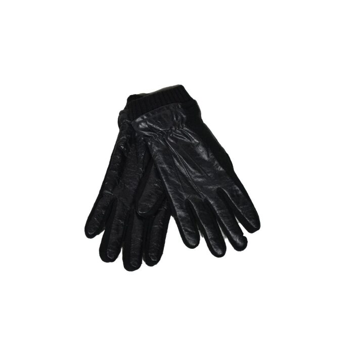 Men's leather gloves with inner lining, black, Camel Active CA 408230-2G23-09