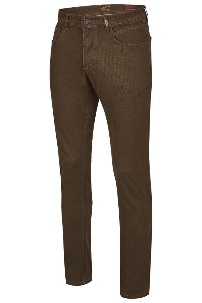 Men's five-pocket brown pants Houston Camel Active CA 488455-2532-33