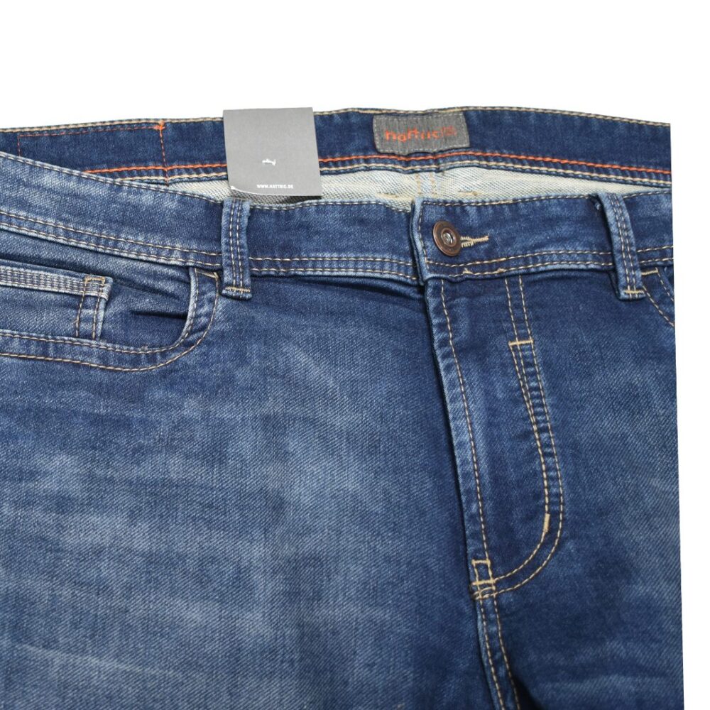 Men's jeans elastic Harris blue color Hattric HT 688655-9649-47