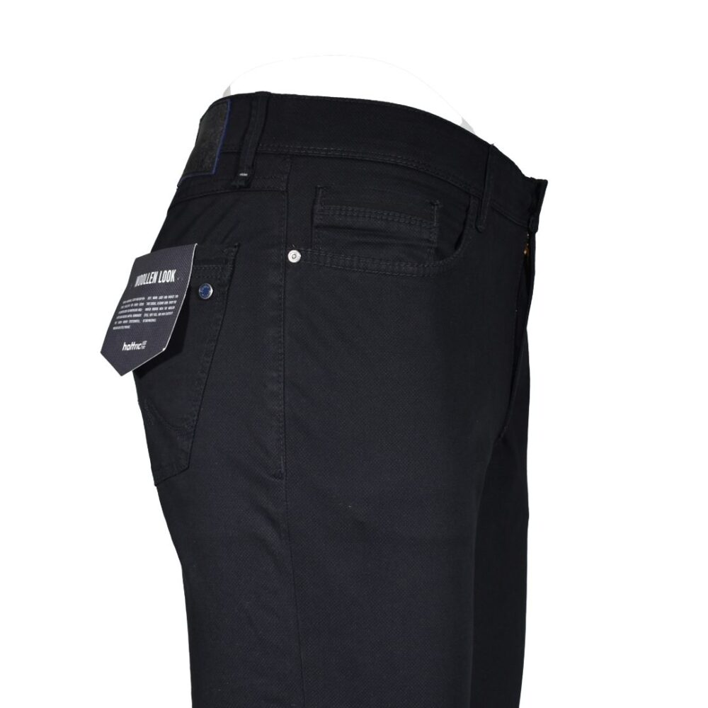 Men's cotton pants Hunter black color Hattric HT 688855-8217-08