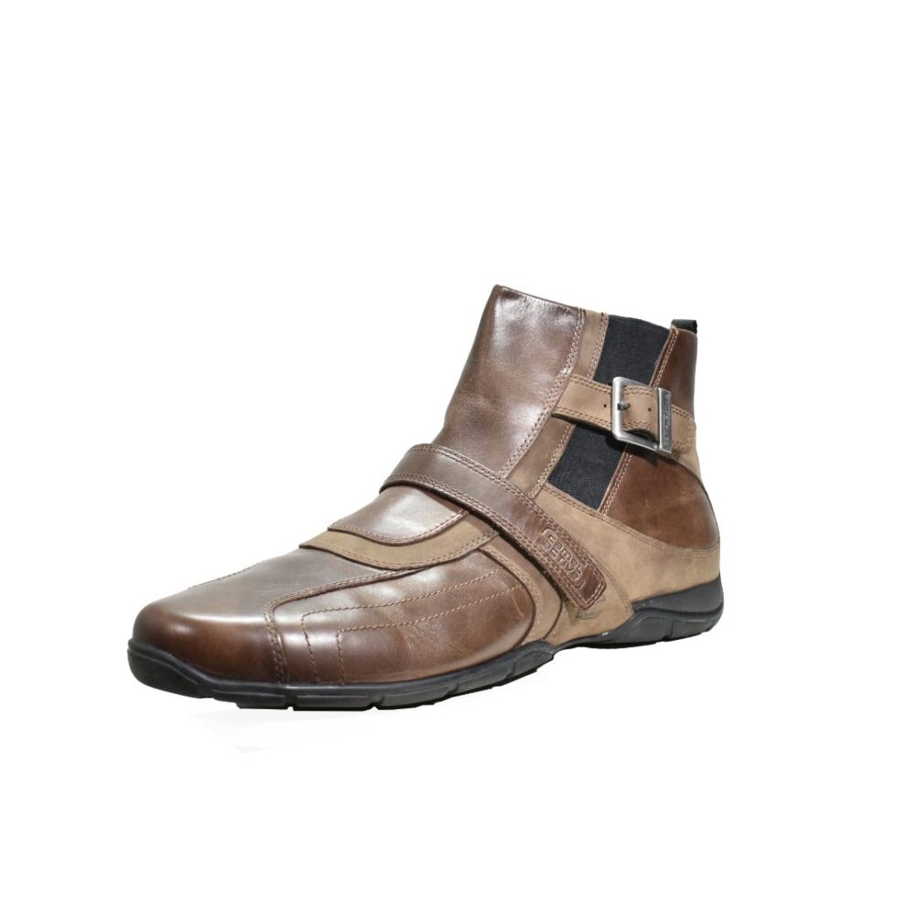 Men's leather booter Buttero brown Camel Active CA 9 545 53