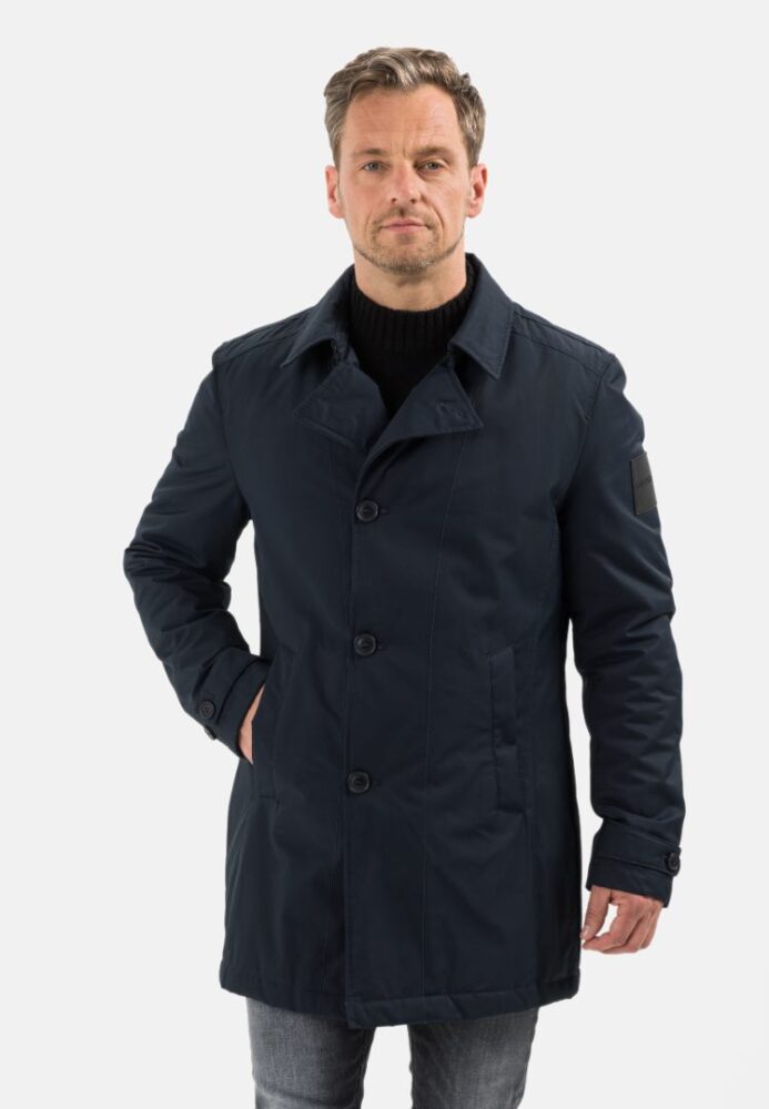 Men's short raincoat, blue-Navy color Calamar CL 120340-6691-43