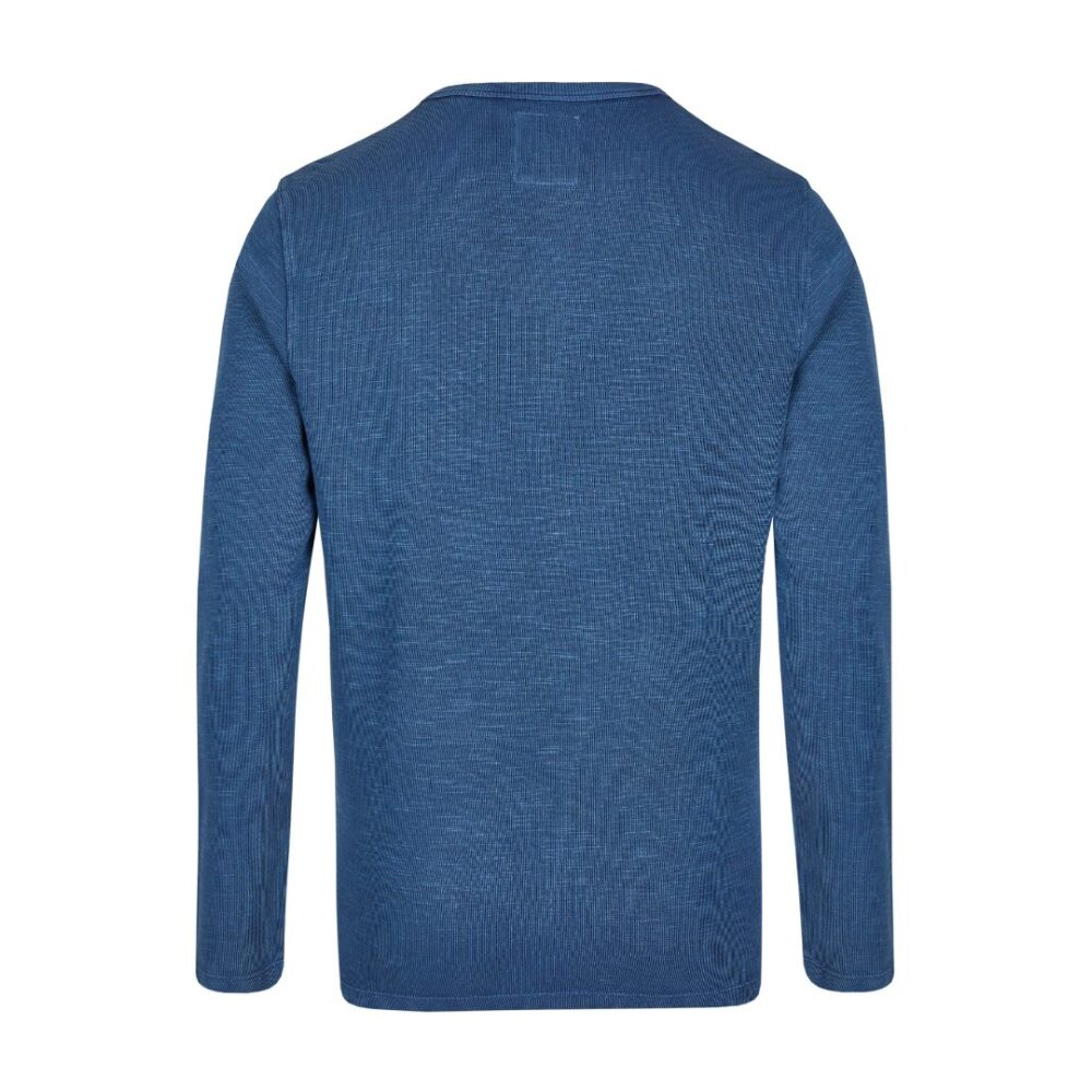 Men's Long Sleeve Cotton Blouse Blue Calamar CL 109375-2F01-46
