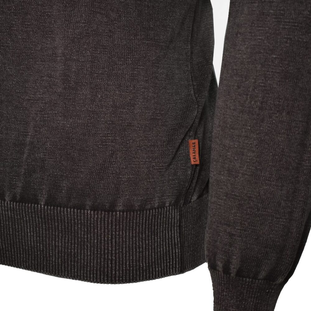 Men's cotton sweater brown color Calamar CL 109585-8K01-27