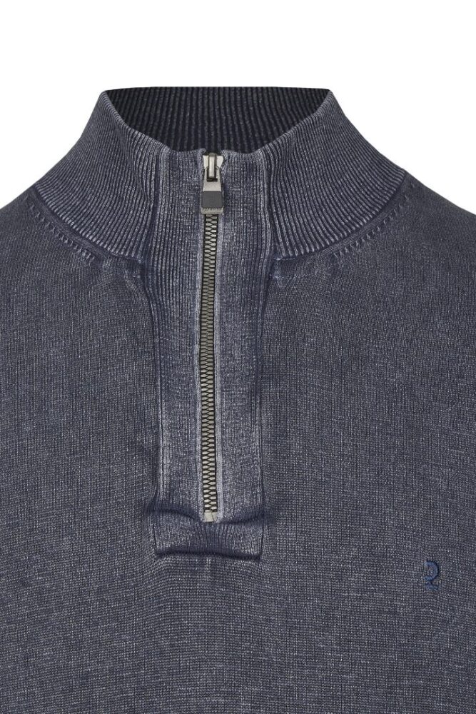 Men's cotton sweater blue color Calamar CL 109585-8K01-43