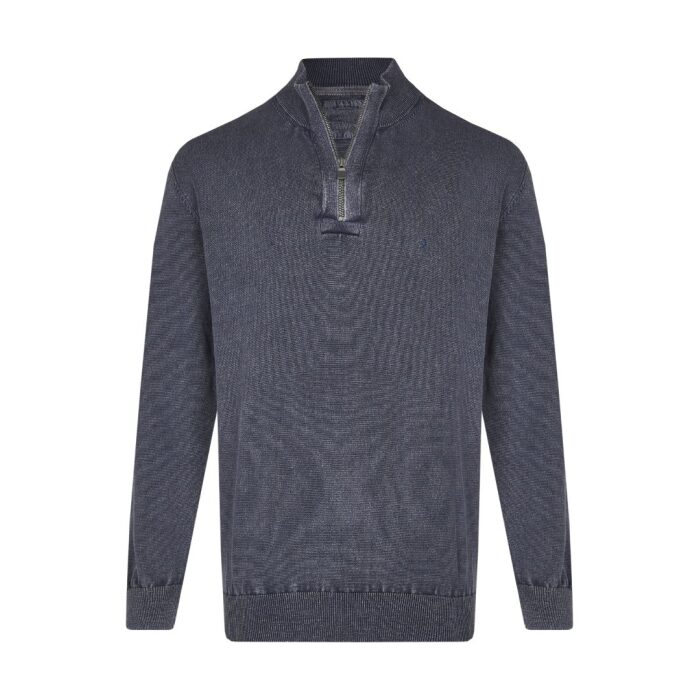 Men's cotton sweater blue color Calamar CL 109585-8K01-43