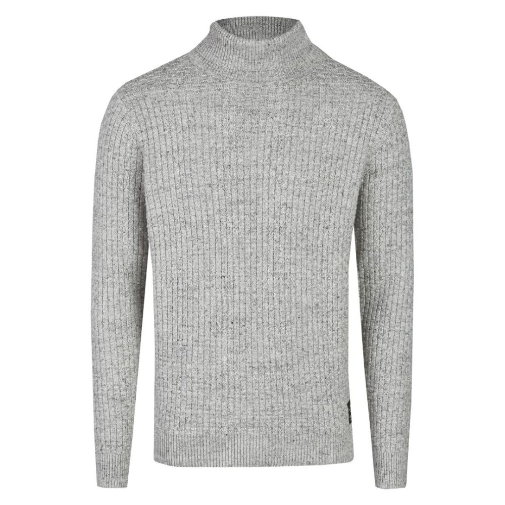 Men's yarn sweater gray color Calamar CL 109595-2K07-03