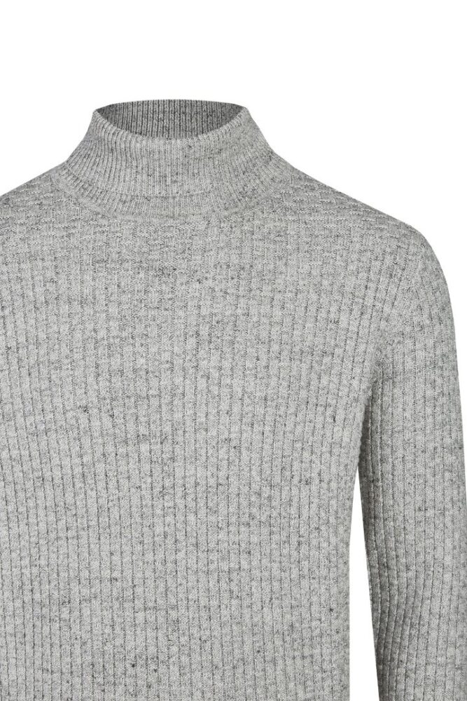 Men's yarn sweater gray color Calamar CL 109595-2K07-03