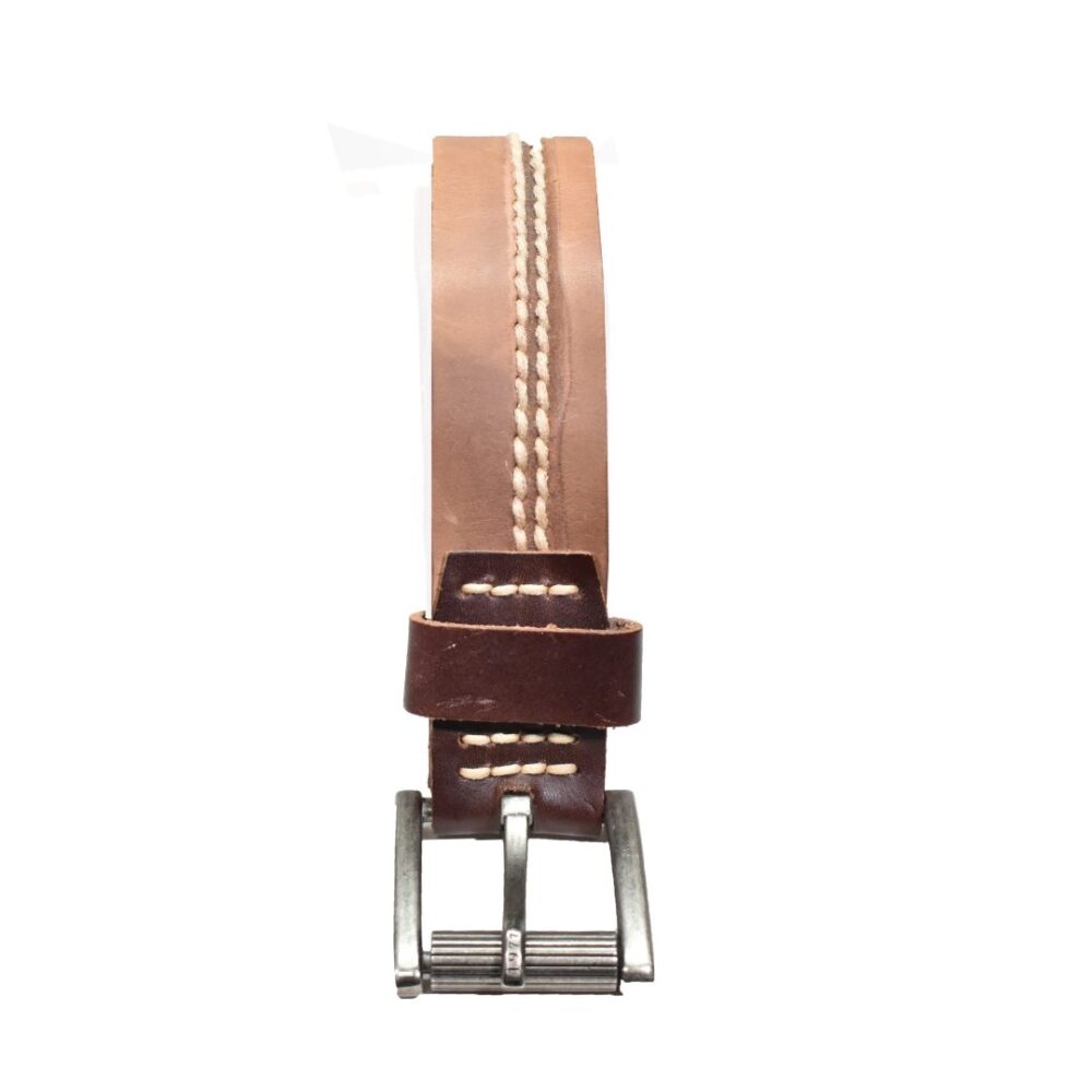 Brown leather belt Camel Active CA 402800-3880-20