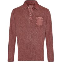 Men's Polo Shirt Long Sleeve Red Calamar CL 109360-2F01-53