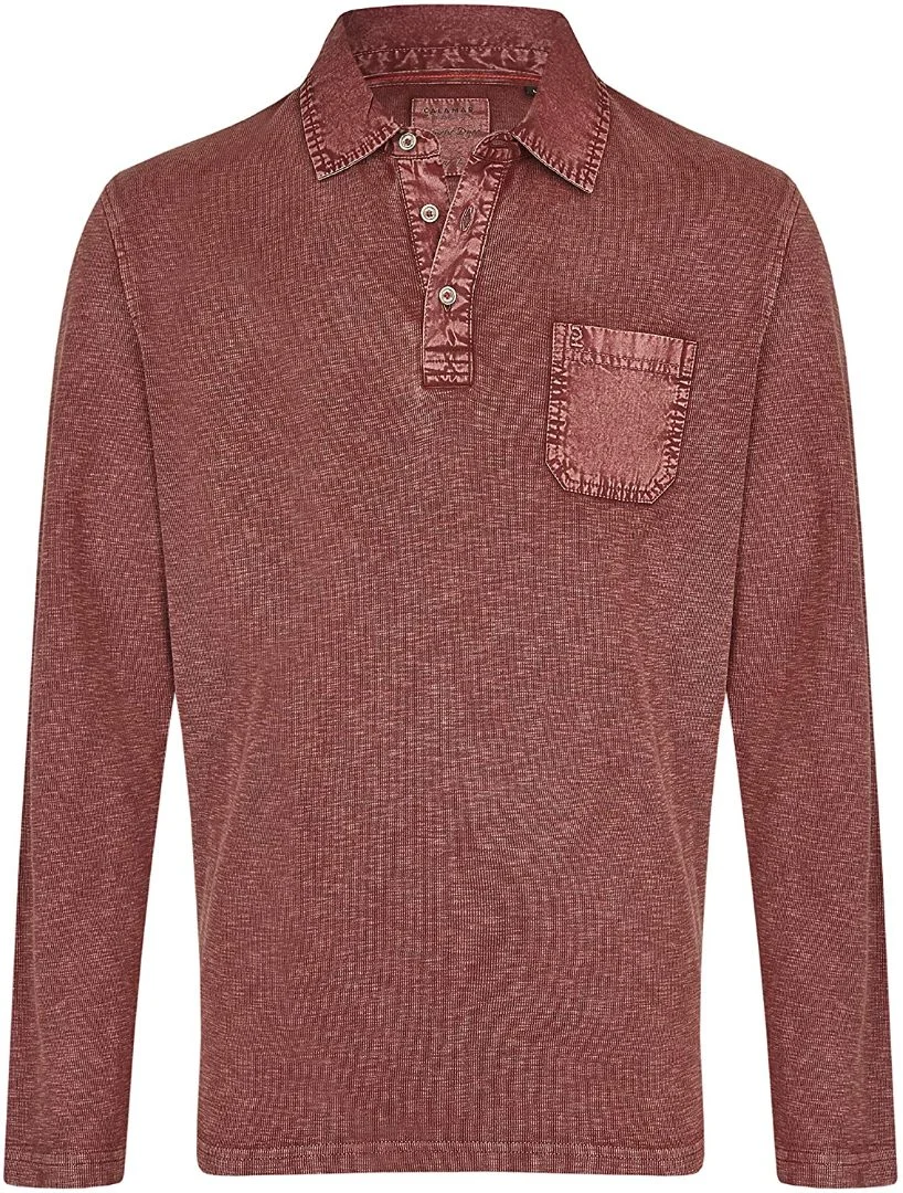 Men's Polo Shirt Long Sleeve Red Calamar CL 109360-2F01-53