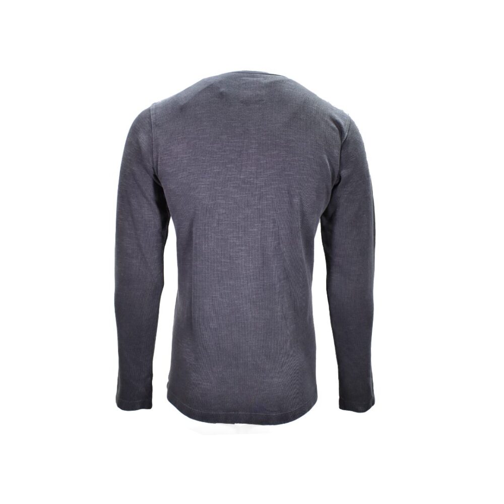 Men's Long Sleeve Cotton Blouse Gray Calamar CL 109375-2F01-08