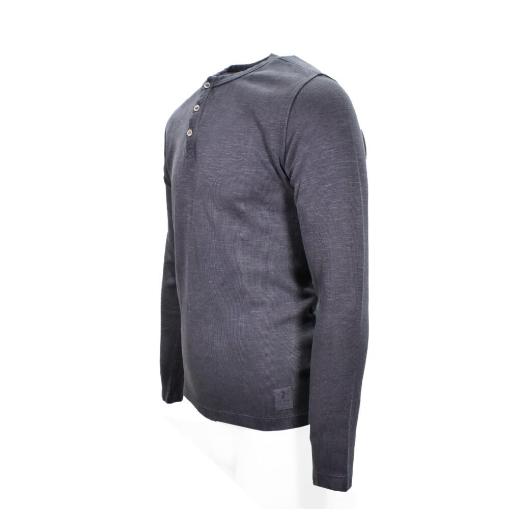 Men's Long Sleeve Cotton Blouse Gray Calamar CL 109375-2F01-08