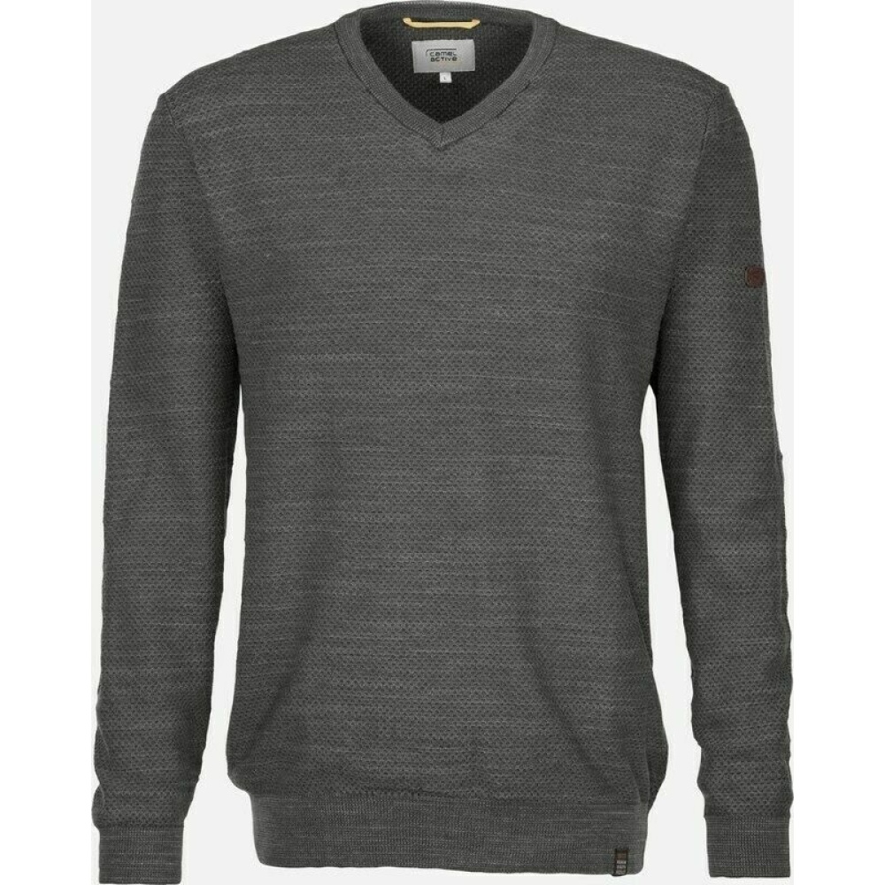 Men's knitted cotton sweater gray Camel Active CA 344-125-34